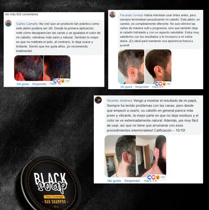 BlackSoap Jabón Anti Canas ➕ PROMO 2x1! COMPRA 1 Y LLEVA 2 ➕ ENVÍO GRATIS