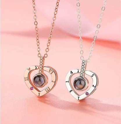 Collar "Te amo" en 100 Idiomas 🎁Caja Elegante de Regalo ➕ Envío Gratis