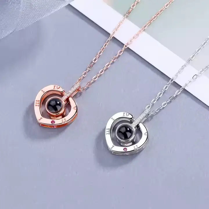 Collar "Te amo" en 100 Idiomas 🎁Caja Elegante de Regalo ➕ Envío Gratis