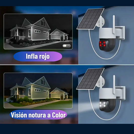 Cámara de Seguridad - Con Carga mediante panel solar.➕envio gratis (contamos solo con 40 unidades)