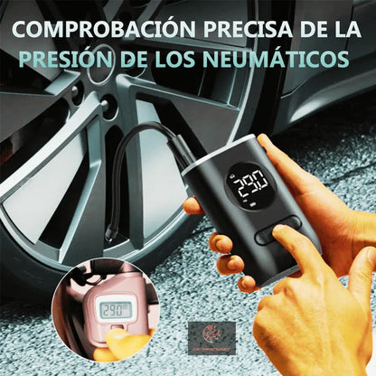 Compresor Digital de Aire Portatil para Auto, Moto, Bici, Pelota, y Más...