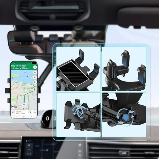 Triple Soporte Retrovisor SmartMount360™ ➕ Envío Gratis