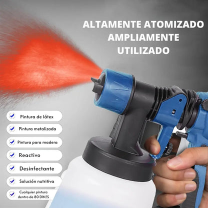 Potente Pistola Pintura Recargable 🎁 2 Baterías ➕ Envío Gratis