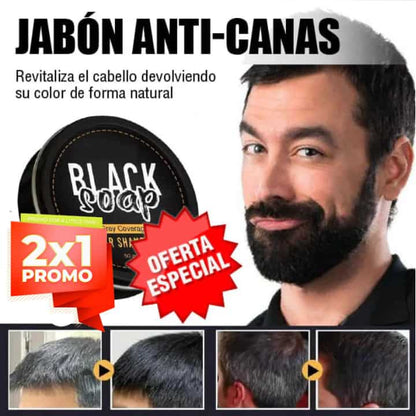 BlackSoap Jabón Anti Canas ➕ PROMO 2x1! COMPRA 1 Y LLEVA 2 ➕ ENVÍO GRATIS