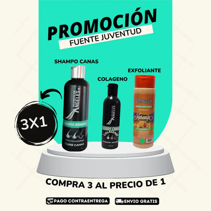 Shampoo Cubre Canas ✨Con Obsequio de 2 Colágenos 🎁 3 A PRECIO DE 1 ➕ Envío Gratis