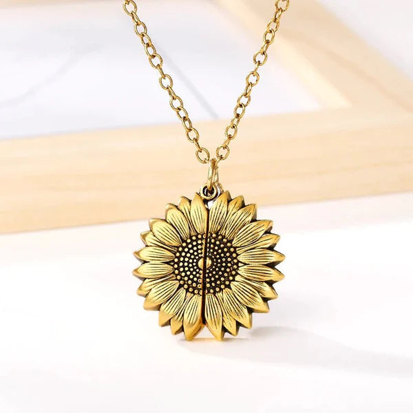 Collar Girasol 🎁 Caja De Lujo y Envío Gratis