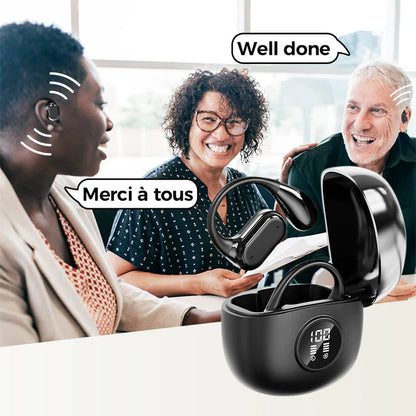 Auriculares Inalámbricos OWS Bluetooth 5.4 con Traducción 144 Idiomas