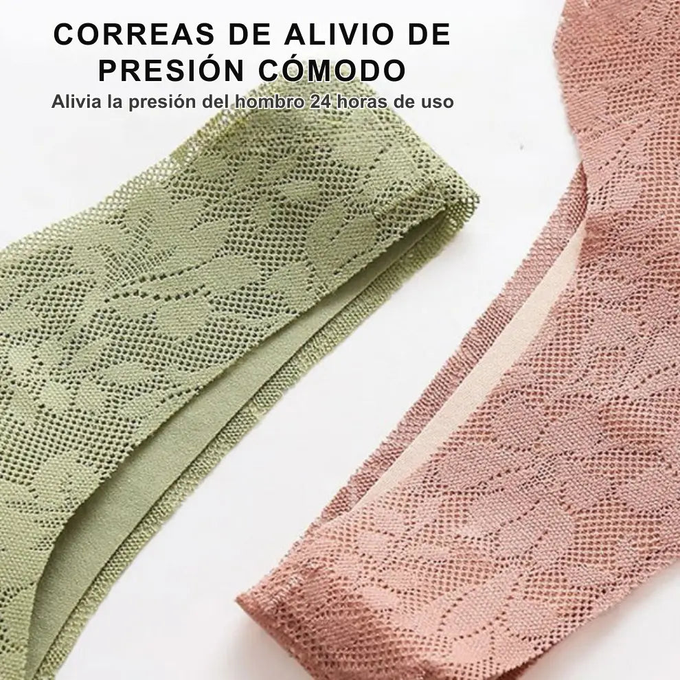 Sujetador de Botones Frontales sin Costuras para Dormir con Abertura Frontal