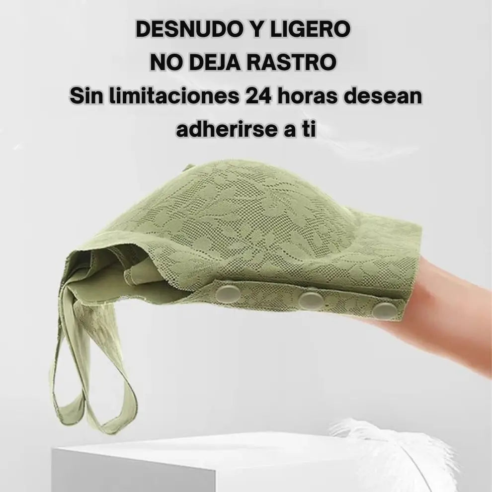 Sujetador de Botones Frontales sin Costuras para Dormir con Abertura Frontal