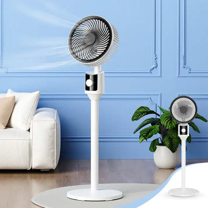 Ventilador de Pie Eléctrico Oscilante con Altura Ajustable ➕ Envío Gratis