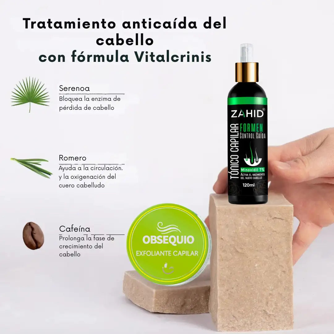 Tratamiento Anticaída Vitalcrinis™ Nueva Formula Comprobada ➕ Envío Gratis