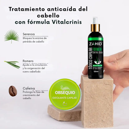 Tratamiento Anticaída Vitalcrinis™ Nueva Formula Comprobada ➕ Envío Gratis